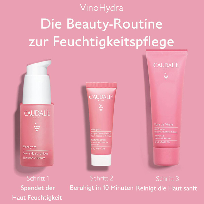 Caudalie - Vinohydra - Die Beauty-Routine zur Feuchtigkeitspflege, SET TRIO