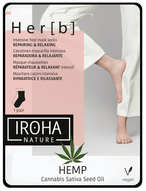 vl-i659410 Iroha - Hemp - Foot Mask Socks, 1 Paar