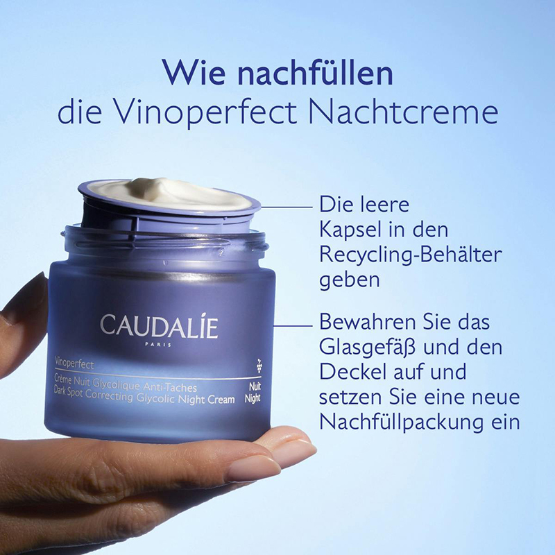 Caudalie - Vinoperfect - Anti-Pigmentflecken Glykol-Nachtcreme - REFILL, 50ml
