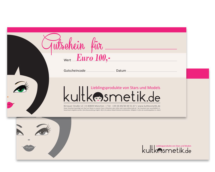 gutschein-100 Gutschein für 100€ - kultkosmetik.de