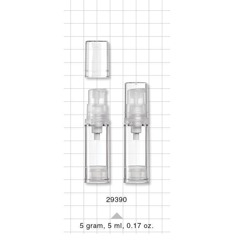 BELA-Kosmetik - Leere Airless Plastikflasche, 5gr/5ml BELA-Kosmetik - Leere Airless Plastikflasche, 5gr/5ml