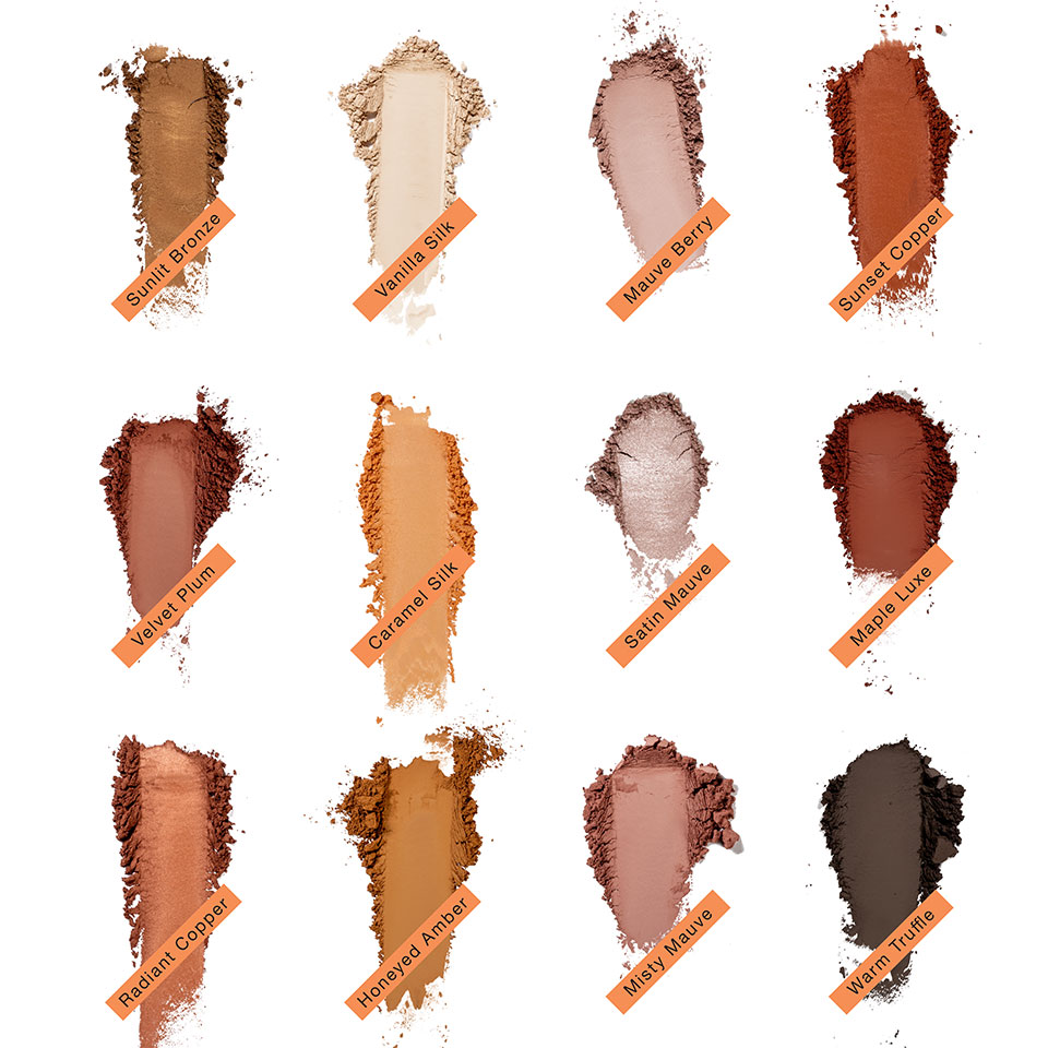 Kryolan - Velvet Vision - Eye Shadow Palette, 12 Farben Kryolan - Velvet Vision - Eye Shadow Palette, 12 Farben