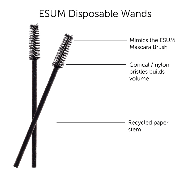 ESUM Cosmetics - Volumizing Mascara Bürsten, 25 Stück