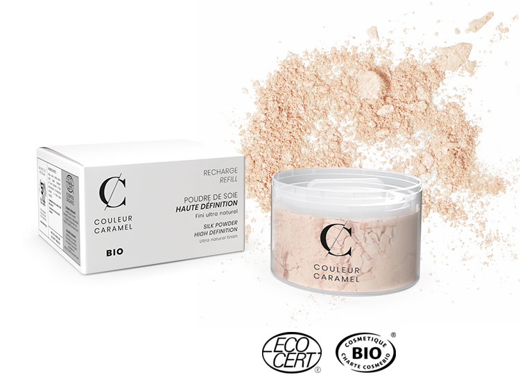Couleur Caramel - Silk Powder HD BIO - REFILL, 12g