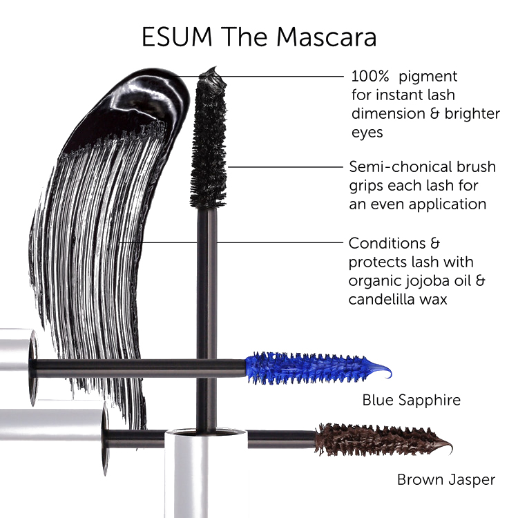 ESUM Cosmetics - THE MASCARA BLUE SAPHIRE - UltraVolume + Defin. Length, 9,6ml