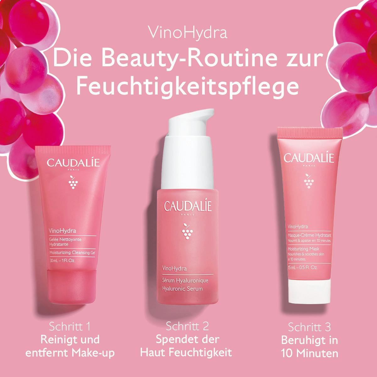 Caudalie - VinoHydra - Die feuchtigkeitsspendende Beauty-Routine, SET Caudalie - VinoHydra - Die feuchtigkeitsspendende Beauty-Routine, SET