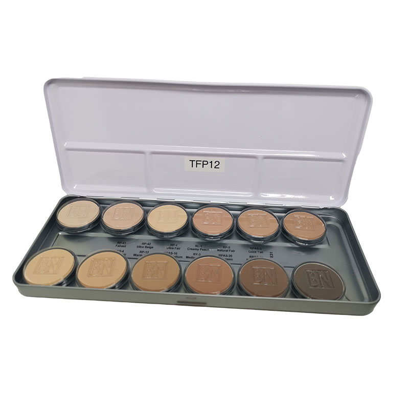 Ben Nye - TFP12 Theatrical Creme Fdt, 12er Palette, 46g Ben Nye - TFP12 Theatrical Creme Fdt, 12er Palette, 46g