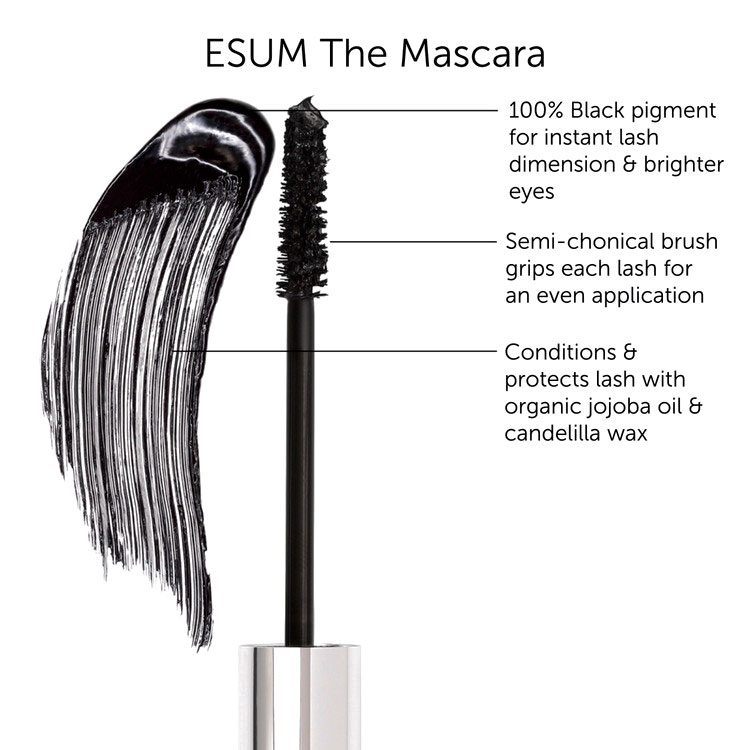 ESUM Cosmetics - THE MASCARA BLACK ONYX - UltraVolume + Defin. Length ,9,6ml