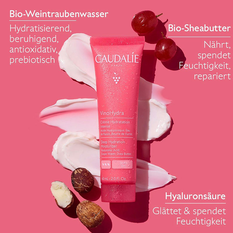 Caudalie - VinoHydra - Intens. Feuchtigkeitscreme, 60ml Caudalie - VinoHydra - Intens. Feuchtigkeitscreme, 60ml